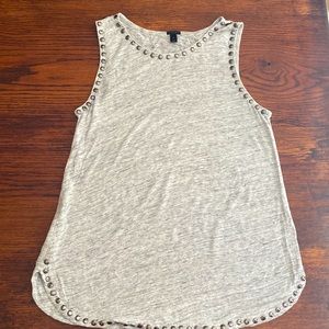Studded (front & back) Linen Tank